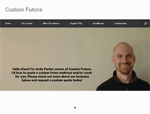 Tablet Screenshot of customfutons.com